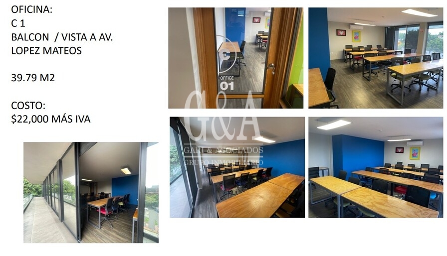 RENTA DE OFICINAS EN LOPEZ MATEOS NORTE