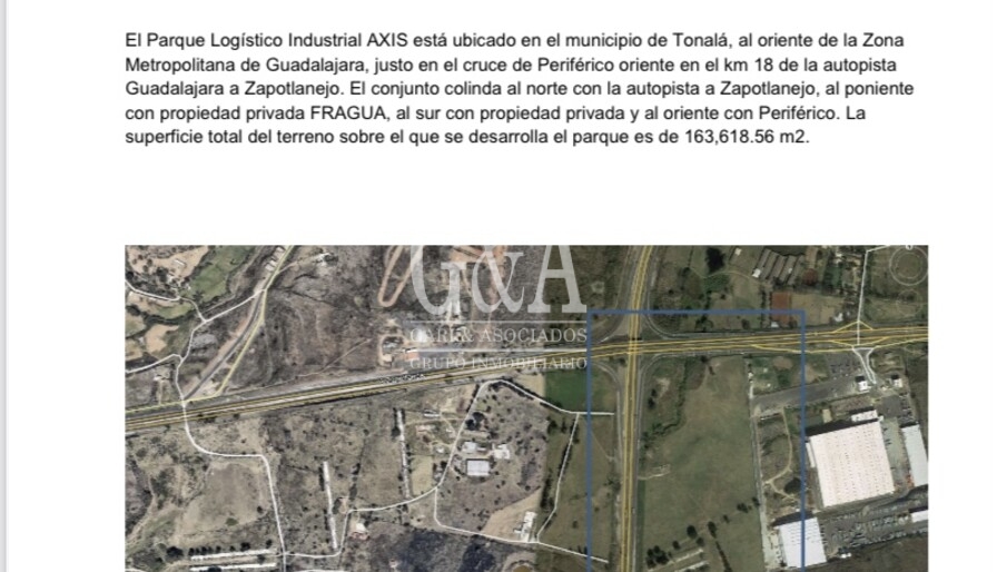 BODEGA RENTA TONALÁ AXIS LOGISTICS CENTER
